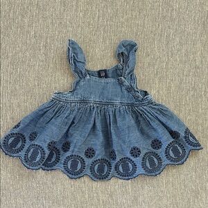 Baby Denim Eyelet Dress
